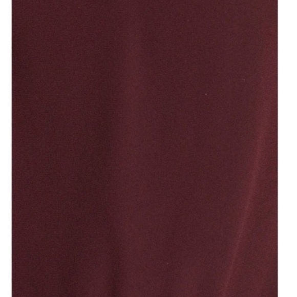 Lush Burgundy Blouson Chiffon Skater Dress - Picture 5 of 8